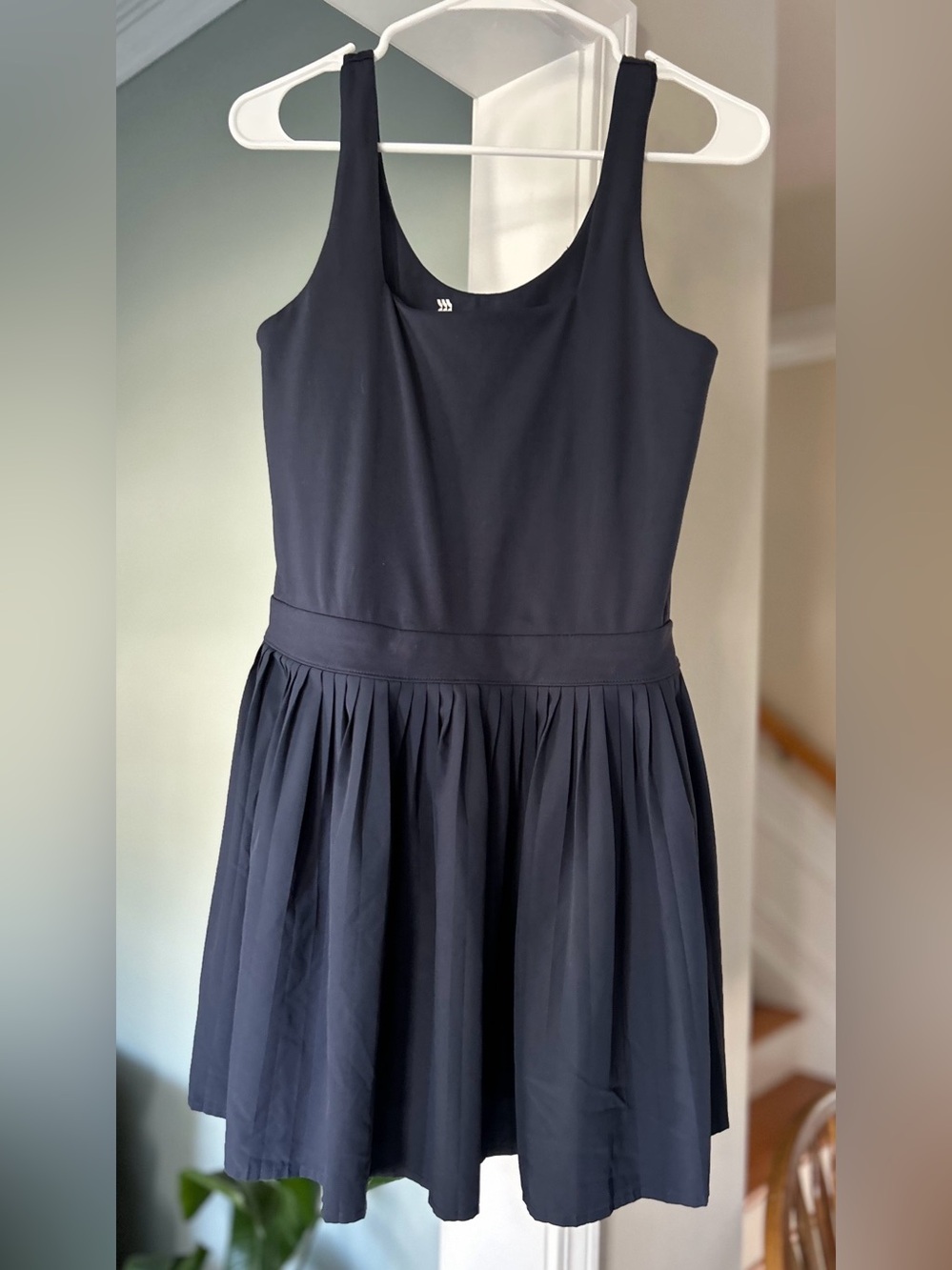 Classic Sleeveless Fit-and-Flare Dress in Black